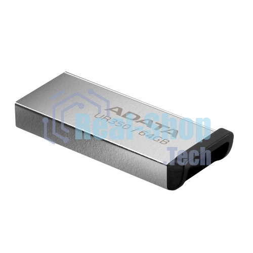 Флешка USB ADATA UR350 (UR350-64G-RSR/BK), 64Gb, USB 3.2, R/W 100/15, серебристый/черный