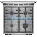 Плита комбинированная Gorenje GKS6C72XF серебристый, конфорок 4 газовых, духовка 71 л, 60 см x 85 см x 60 см