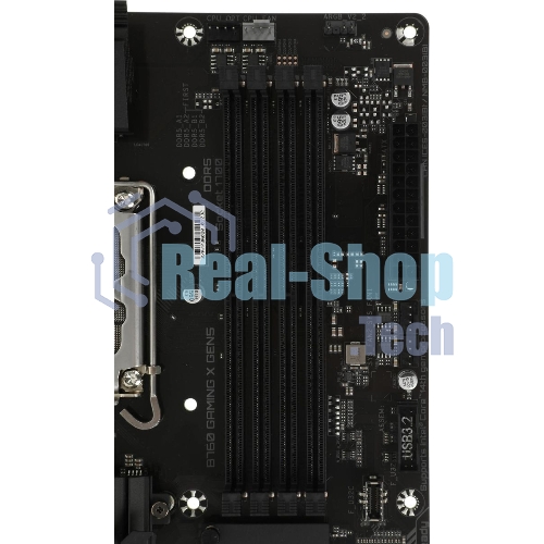 Материнская плата Gigabyte B760 GAMING X GEN5, LGA1700, Intel B760, 4xDDR5, 4xSATA, 3xM.2, 1xPCIe 5.0 x16, 2xPCIe 3.0 x1, 1xHDMI, 1xDP, 1x2.5Gb LAN, 1xUSB-C 5Gbps, 1xUSB-A 10Gbps, 1xUSB-A 5Gbps, 5xUSB-A 2.0, 6x3.5 мм, 7.1, ATX