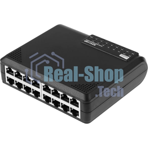 Коммутатор Netis ST3116P неуправляемый настольный 16x10/100
