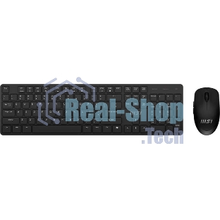 Комплект клавиатура+мышь MSI K200 Combo MS-8ZA4 беспроводной, USB, 1600 DPI, чёрный