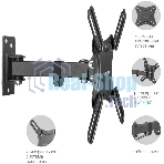Кронштейн для телевизора Kromax CORBEL-4 черный, 15