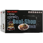 Микроволновая печь Sharp R2852RK черный/серебристый, 20 л, 800 Вт, переключатели - кнопки, поворотный механизм