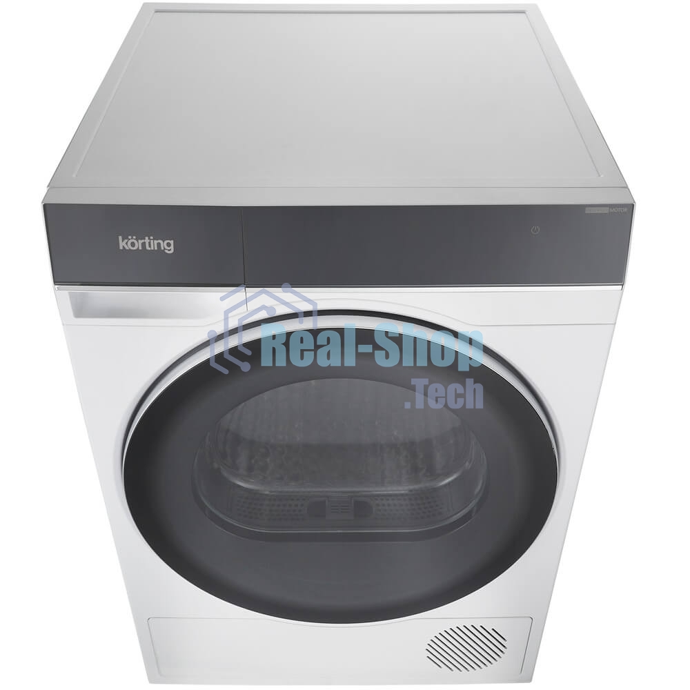 Сушильная машина Korting KD 69IHP10 белый, 10 кг, сушка - конденсационная, программ - 12, 59.5 x 85 x 62.7 см