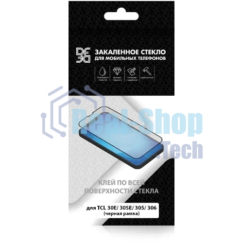 Защитное стекло для экрана DF tcColor-02 черный для TCL 20 SE 2.5D 1шт. черный