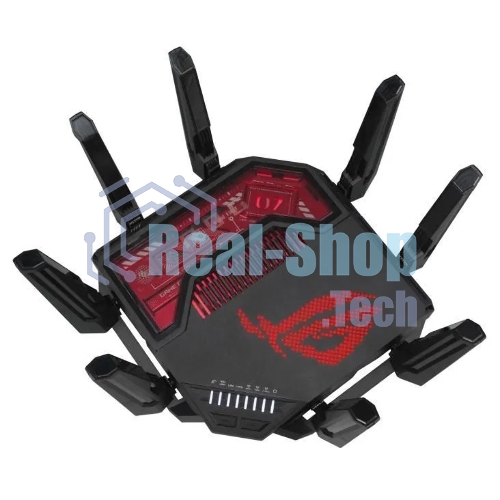 Маршрутизатор ASUS GT-BE19000, черный/красный, 90IG0850-MO9A0V