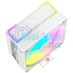 Кулер для процессора Ocypus Delta A40 SE WH ARGB, 120мм ARGB FAN, Top ARGB Panel, 4 HEAT PIPES, 4-PIN PWM, 800-1800 RPM, 31DBA, HYDRO BEARING, LGA115X/1200/1700/18XX, AM4/AM5