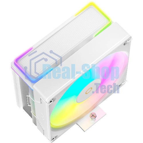 Кулер для процессора Ocypus Delta A40 SE WH ARGB, 120мм ARGB FAN, Top ARGB Panel, 4 HEAT PIPES, 4-PIN PWM, 800-1800 RPM, 31DBA, HYDRO BEARING, LGA115X/1200/1700/18XX, AM4/AM5