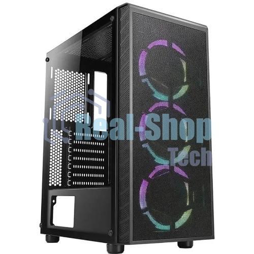 Компьютерный корпус Azza Prime 360E черный без БП ATX 5x120мм 2x140мм 2xUSB 3.0 audio bott PSU