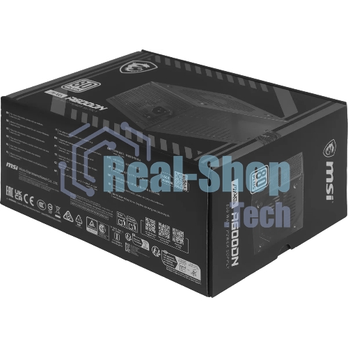 Блок питания MSI MAG A600DN (306-7ZP6B11-809), 600 Вт, 80 PLUS WHITE, 120 мм, черный