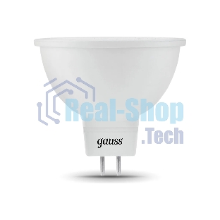 Лампа светодиодная Gauss LED MR16 GU5.3 7W 600lm 2700K 1/10/100
