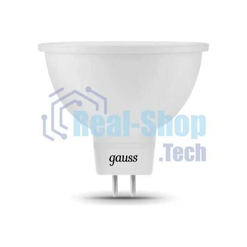 Лампа светодиодная Gauss LED MR16 GU5.3 7W 600lm 2700K 1/10/100
