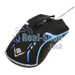 Комплект клавиатура+мышь Nakatomi KMG-2305U проводной, USB, 1600 DPI, черный