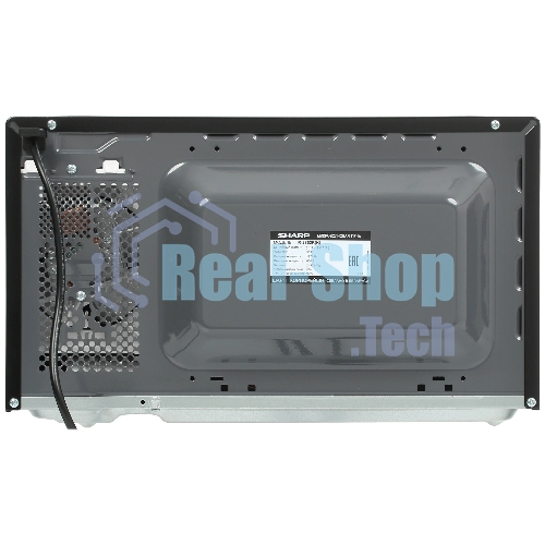Микроволновая печь Sharp R2852RK черный/серебристый, 20 л, 800 Вт, переключатели - кнопки, поворотный механизм