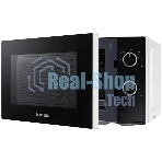 Микроволновая печь Samsung MS20A3010AH белый/черный, 20 л, 700 Вт, переключатели - поворотный механизм