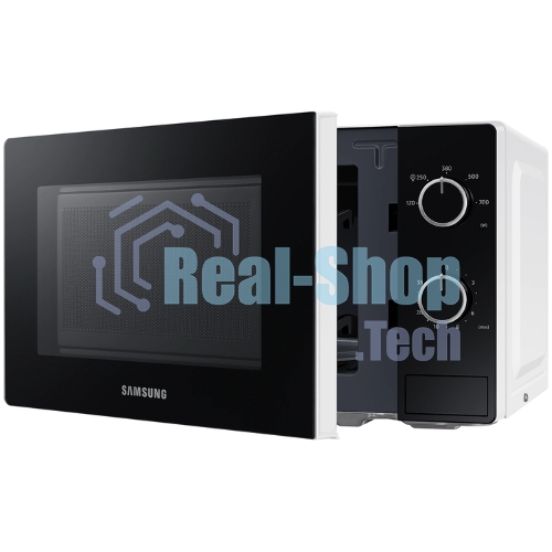 Микроволновая печь Samsung MS20A3010AH белый/черный, 20 л, 700 Вт, переключатели - поворотный механизм