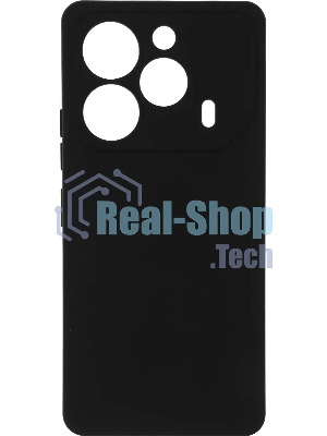 Чехол (клип-кейс) BoraSCO для Tecno Pova 6/6 Pro Silicone Case черный (73173)