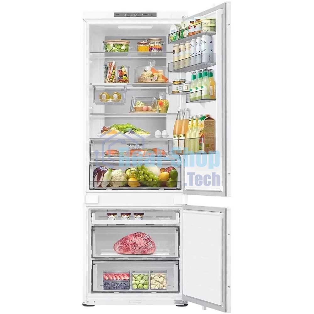 Встраиваемый холодильник Samsung BRB38G705EWW, ВхШхГ 193.5x69x55 см, объем 389 (289+100) л, Twin Cooling, зона свежести, режим 
