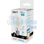 Лампа филам. Gauss Filament 9Вт цок.:E27 груша св.свеч.бел.нейт. (упак.:10шт) (22229)