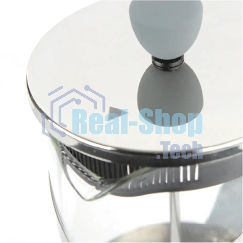 Френч-пресс Rondell Crystal Grey RDS-840, 1 л, стальной