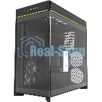 Компьютерный корпус Montech HS02 черный без БП ATX 4x140мм 2xUSB 3.0 1xUSB3.1 audio bott PSU