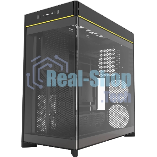 Компьютерный корпус Montech HS02 черный без БП ATX 4x140мм 2xUSB 3.0 1xUSB3.1 audio bott PSU