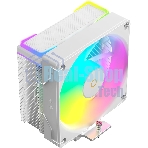 Кулер для процессора Ocypus Delta A40 SE WH ARGB, 120мм ARGB FAN, Top ARGB Panel, 4 HEAT PIPES, 4-PIN PWM, 800-1800 RPM, 31DBA, HYDRO BEARING, LGA115X/1200/1700/18XX, AM4/AM5