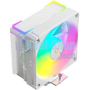 Кулер для процессора Ocypus Delta A40 SE WH ARGB, 120мм ARGB FAN, Top ARGB Panel, 4 HEAT PIPES, 4-PIN PWM, 800-1800 RPM, 31DBA, HYDRO BEARING, LGA115X/1200/1700/18XX, AM4/AM5