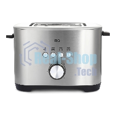 Тостер BQ T1010 чёрный/нержавеющая сталь, 800 Вт, 2 слота