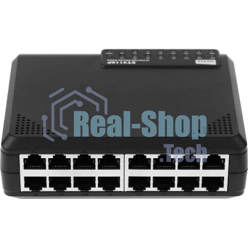 Коммутатор Netis ST3116P неуправляемый настольный 16x10/100