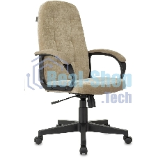 Кресло руководителя Бюрократ CH 002 Fabric Light-21 песочный, крестов. пластик