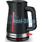 Чайник электрический Bosch TWK4M223 1.7 л, черный корпус: пластик