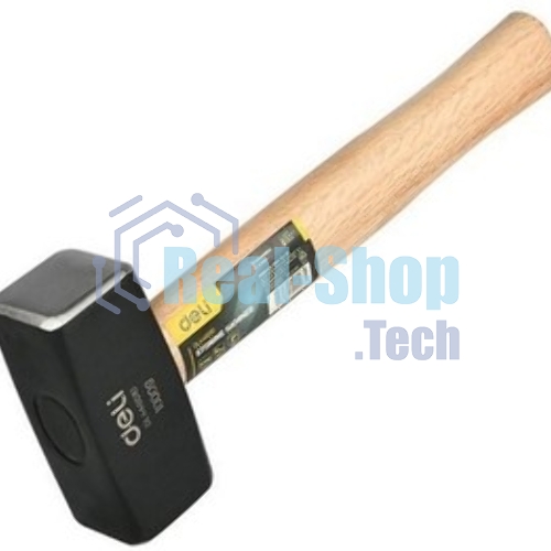 Кувалда Deli DL448010 1000 гр, деревянная рукоять