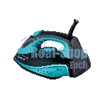 Утюг BRAYER BR4019 голубой/черный, 2400 Вт, 25 г/мин, 140 г/мин, 320 мл