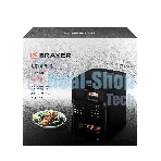 Аэрогриль Brayer 2048BR черный, 2500 Вт, 10 л, сенсор, 10 программ