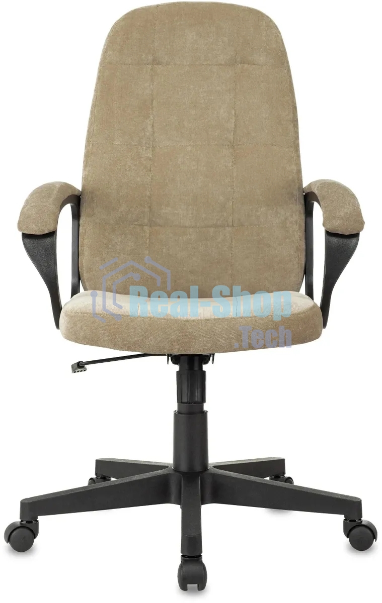 Кресло руководителя Бюрократ CH 002 Fabric Light-21 песочный, крестов. пластик