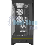 Компьютерный корпус Montech HS02 черный без БП ATX 4x140мм 2xUSB 3.0 1xUSB3.1 audio bott PSU