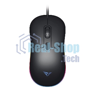 Мышь проводная PERFEO (PF_B3408) MEDIA, 4 кн, USB, GAME DESIGN, 4 цв. LED подсветка, 800-2400 DPI