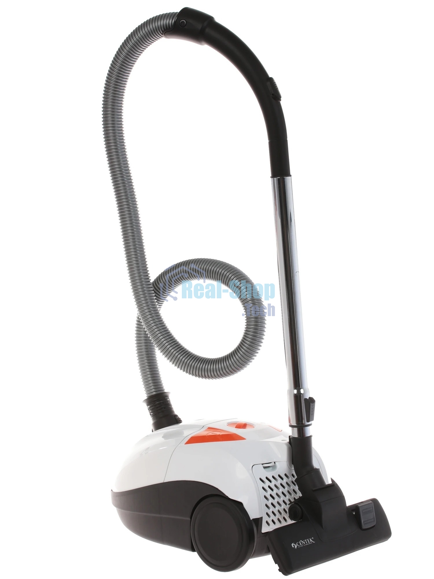 Пылесос Centek CT-2503 белый/оранжевый, 400/2000 Вт, уборка сухая, пылесборник мешок 2.5 л