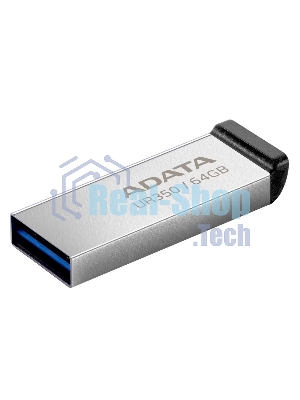 Флешка USB ADATA UR350 (UR350-128G-RSR/BK), 128Gb, USB 3.2, R/W 100/15, серебристый/черный