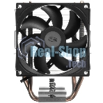 Кулер для процессора PCCooler R200 S115X/1200/1700/AM4/AM5 (TDP 110W, 90мм Non LED Fan, 2 тепловые трубки 6мм, 2200RPM, 28,3dBa)