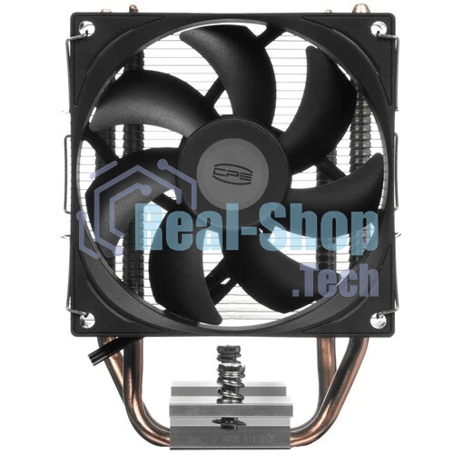 Кулер для процессора PCCooler R200 S115X/1200/1700/AM4/AM5 (TDP 110W, 90мм Non LED Fan, 2 тепловые трубки 6мм, 2200RPM, 28,3dBa)