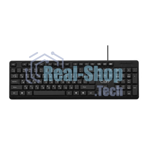 Клавиатура проводная CBR KB 111 Carbon, USB, черный