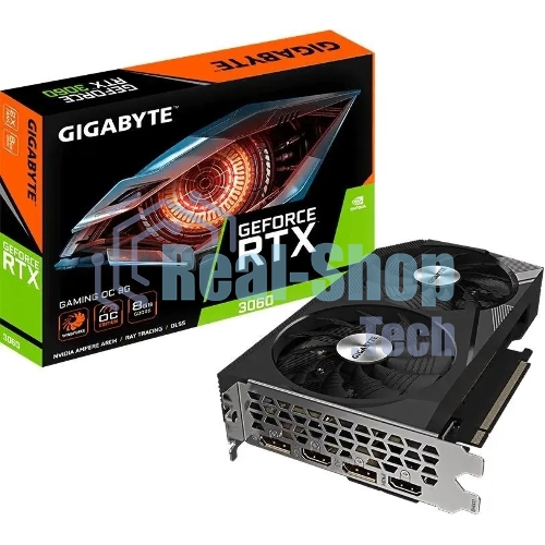 Видеокарта Gigabyte GV-N3060GAMING OC-8GD (V2.0) PCIE16 RTX3060 8Gb