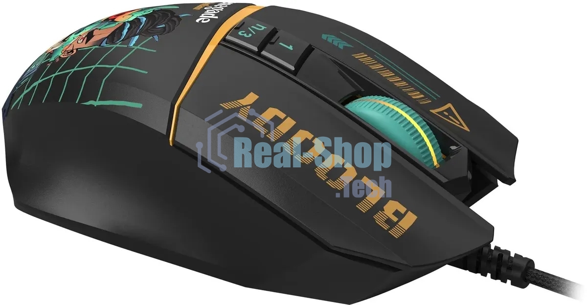 Мышь проводная A4Tech Bloody W63 Max Renegade черный, 12000 dpi, USB, кнопки - 7