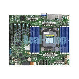 Материнская плата серверная Supermicro H13SSL-N-B, сокет SP5, чипсет встроен в процессор, 12xDDR5, 5xPCIe, 3xPCIe 5.0 x16, 2xM.2, 8xSATA, 2xGigabit Ethernet, 24-pin + 8-pin + 8-pin, ATX
