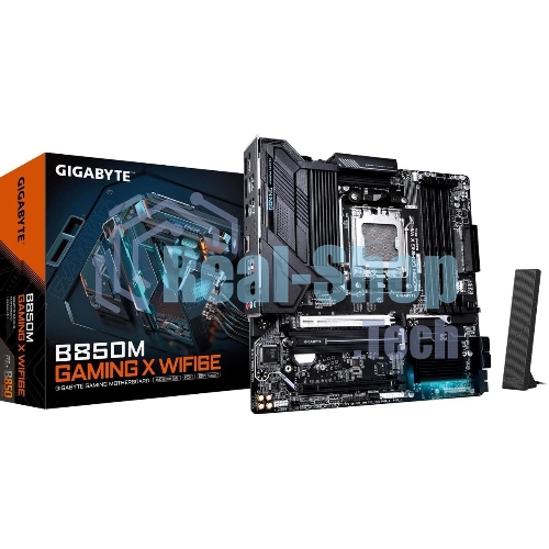 Материнская плата Gigabyte B850M GAMING X WIFI6E/WF6E, Socket AM5, AMD B850, 4xDDR5, 4xSATA, 2xM.2, 1xPCI-E 5.0 x16, 1xPCI-E 3.0 x4, 1xHDMI, 2xDP, 1x 2.5Gb LAN, 1xUSB-C 3.2 Gen 2, 1xUSB-A 3.2 Gen 2, 2xUSB-A 3.2 Gen 1, 4xUSB-A 2.0, 3x3.5 мм, 7.1, Micro-ATX