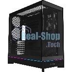 Компьютерный корпус Montech HS02 черный без БП ATX 4x140мм 2xUSB 3.0 1xUSB3.1 audio bott PSU