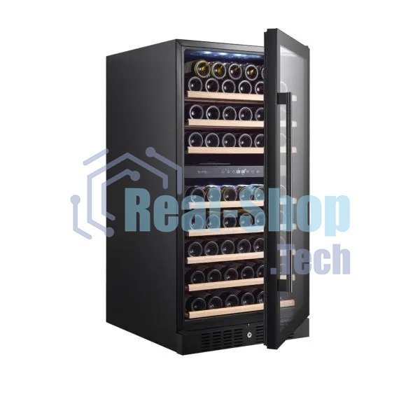 Винный шкаф Temptech CL120DB черный, 261 л, 2 отсека, 94 бут., класс G