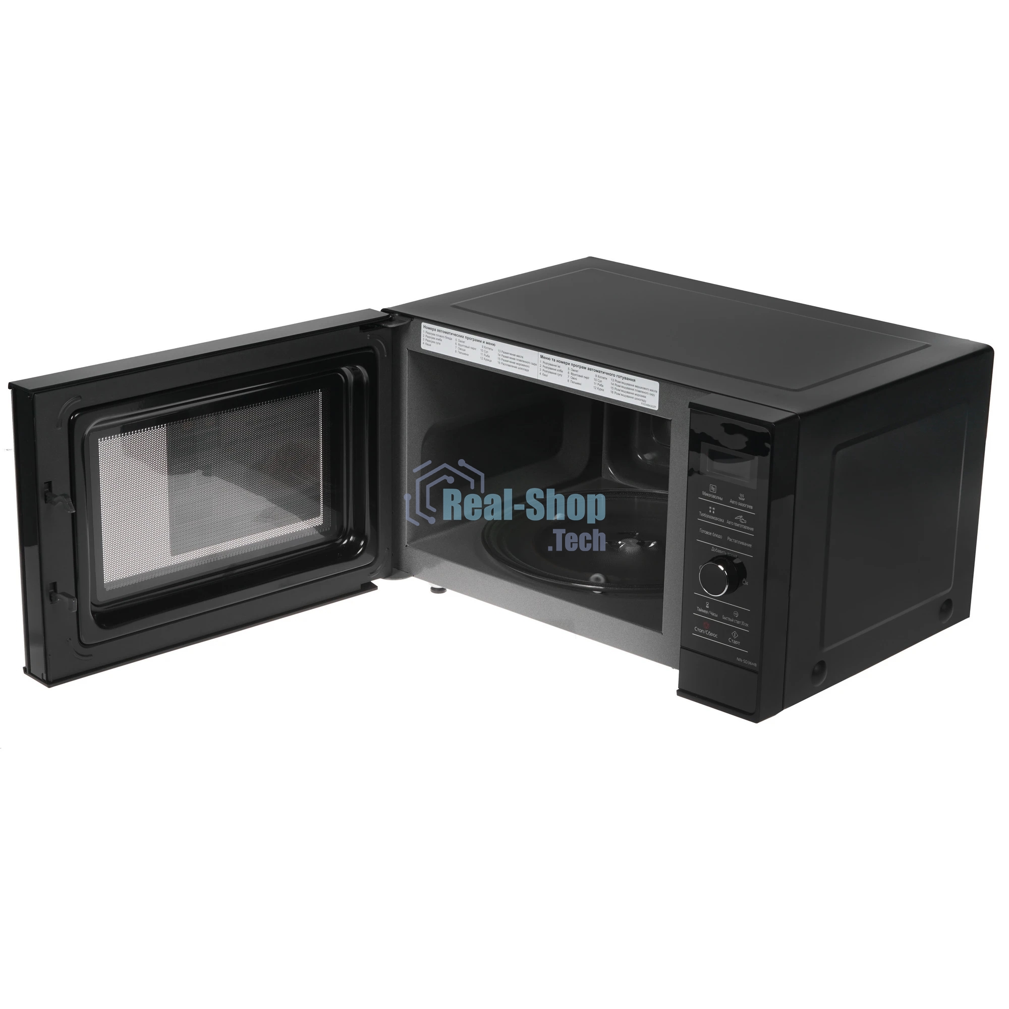 Микроволновая печь Panasonic NN-SD36HBZPE черный, 23 л, 1000 Вт, переключатели - сенсор, поворотный механизм